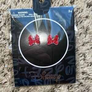 Minnie Mouse Bow Earrings